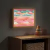 Golven - Kleurrijk - Abstract Light Box met batterij (Wandlamp kind) middel -sfeer5_kind
