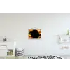 Fastfood - Graffiti - Hamburger - Eten - Modern textielposter latten blank klein -kinderkamer