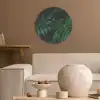 Monstera - Bladeren - Tropisch - Jungle Akoestische PET Vilt - Rond klein -sfeer1