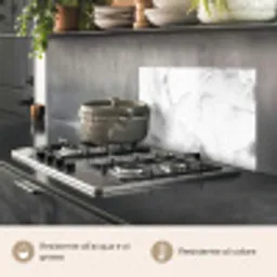 Marmer - Grijs - Wit - Abstract - Marmerlook keuken achterwand spatscherm klein -usp_IT