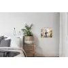 Pauw - Vogels - Bloemen - Boom - Botanisch textielposter latten blank klein -woonkamer