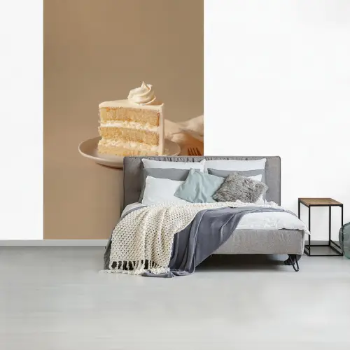 Vanilletaart - Cake - Romig fotobehang vinyl groot -slaapkamer