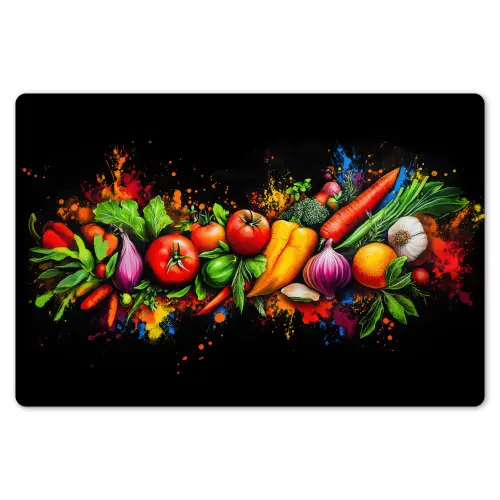 Groente - Eten - Kruiden - Graffiti - Koken Placemat vinyl groot -zzsfeer1_Kitchenyeah-website