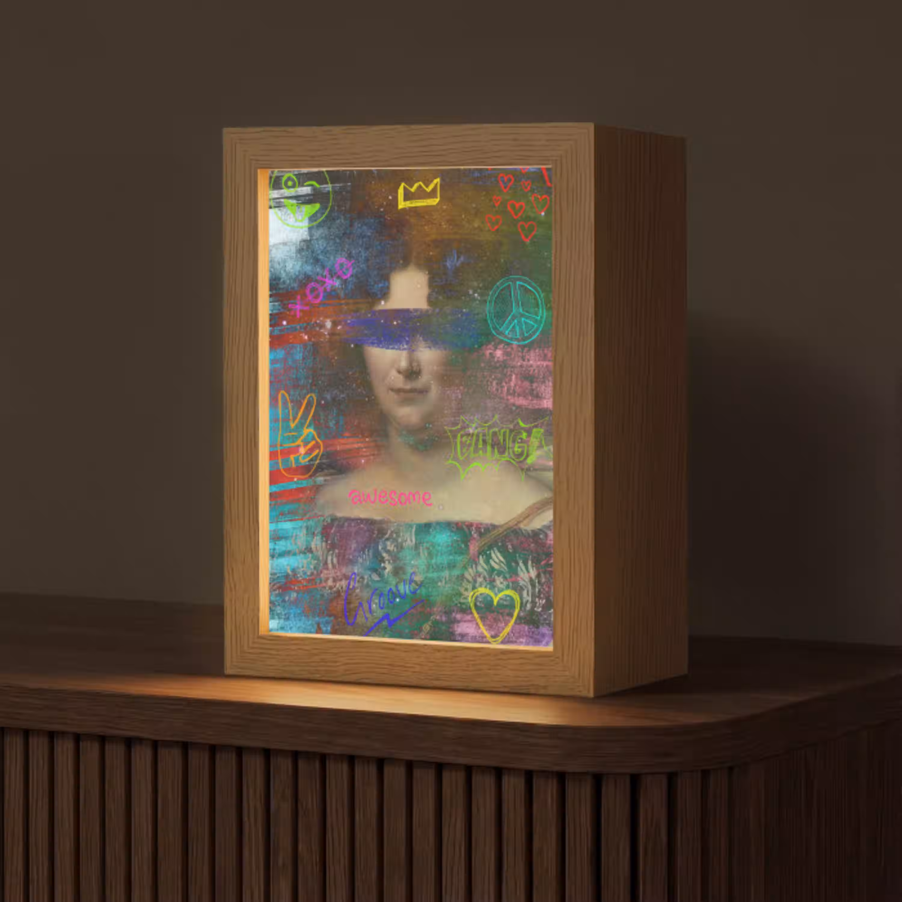 Johanna Henriette Engelen - Dubois Drahonet - Graffiti Light Box met kabel (Tafellamp) klein -z3d_website