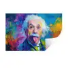 Oude man - Expressief - Kleurrijk Muursticker klein -3d