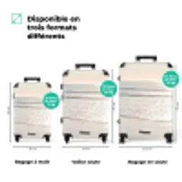 Zee - Zon - Zand NBS - Handbagage koffer - Volwassenen Unisex middel zzzzzzVergelijking_3FR