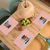 Boeken - Stapel - Kleurrijk Placemat vinyl groot -zzsfeer5_Kitchenyeah-website