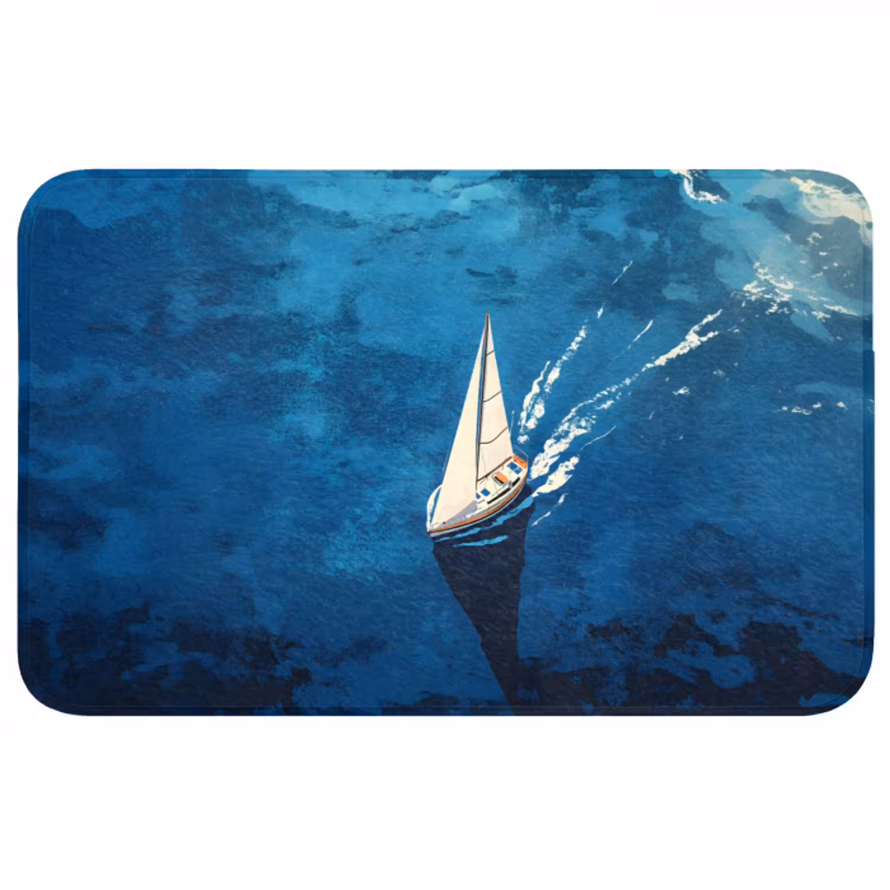Zeilboot - Water - Abstract - Schaduw WCmat middel -3d