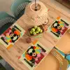Meisje - Zonnebril - Kat - Retro Placemat vinyl groot -zzsfeer5_Kitchenyeah-website