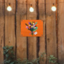 Kaartje - Boeket - Bloemen tuinposter los doek klein -sfeer1