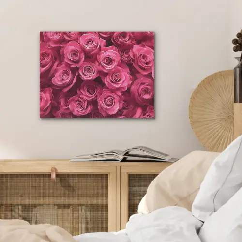 Rozen - Pink - Bloem PET vilt klein -sfeer3