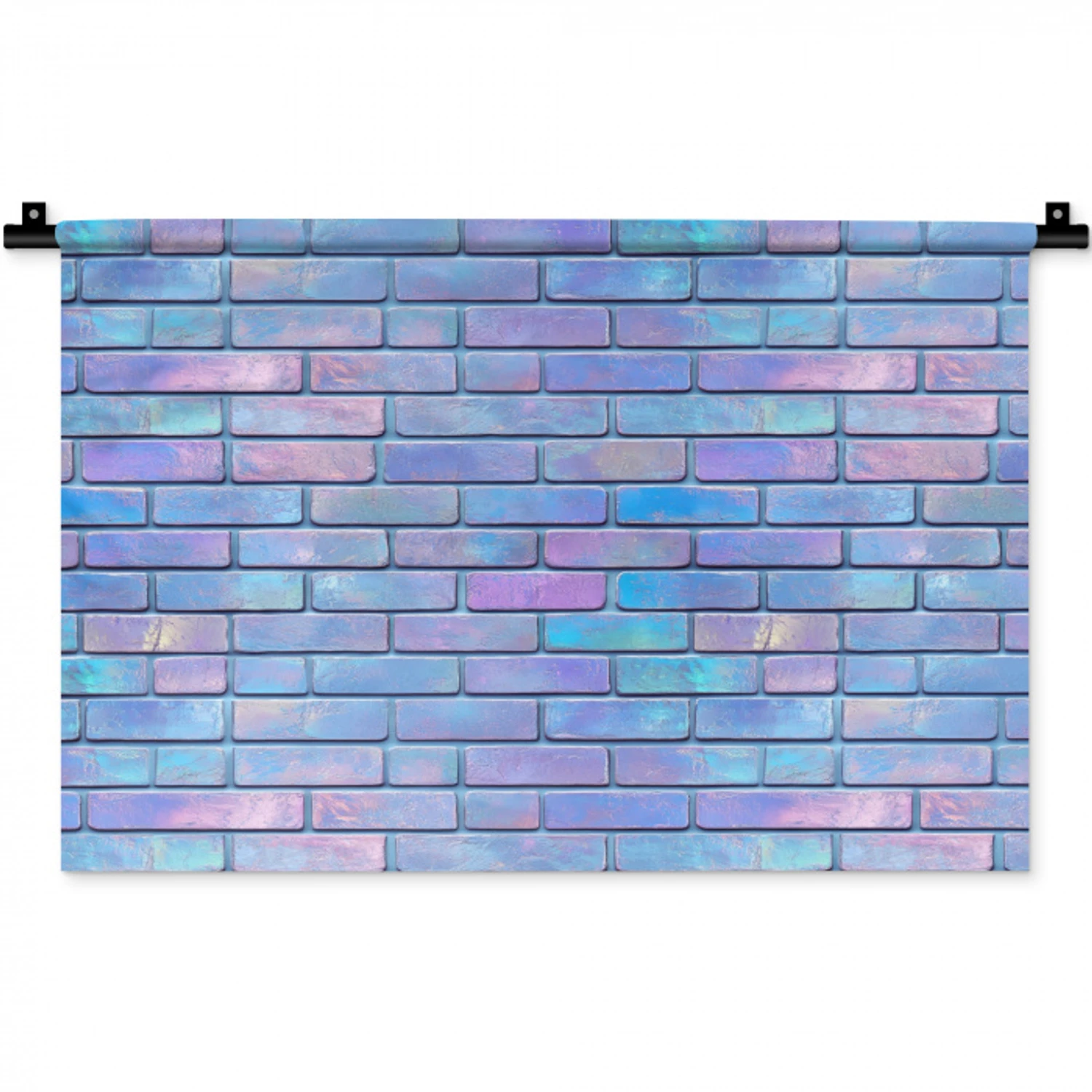 Paars - Blauwe - Muur Wandkleed katoen klein 269 -zz3d