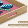 Plant - Bladeren - Stippen - Abstract Dienblad Rechthoek middel -USP_HandgreepNL