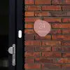 Effen oudroze - Klassiek Naambord Organisch middel -sfeer1