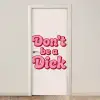 Tekst - Boodschap - Roze deurposter klein -3d_beige