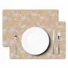Paisleymotief - Wit - Bloemen - Geel Placemat vinyl groot 368 -zzsfeer2_Kitchenyeah-website
