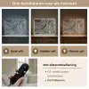 Lijnen - Patroon - Abstract - Wit Light Box met batterij (Wandlamp) middel -USP_lichtkleurNL
