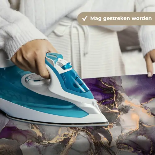 Goud - Paars - Marmer Wandkleed katoen klein -sfeer9