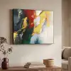 Modern - Kerst - Abstract - Goud Textielframe - compleet frame klein -sfeer3