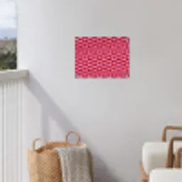 Rood - Roze - Schaakbord - Valentijn tuinposter los doek klein -sfeer8
