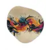 Explosie - Kleurrijk - Vormen - Abstract Wandcirkel Organisch Forex 3mm klein -3d