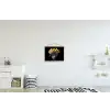 Quotes - Bloem - Tulp - Geel textielposter latten blank klein -kinderkamer