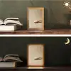 Lepel - Rijst - Hout - Beige Light Box met kabel (Tafellamp) klein -sfeer3