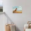 Vos - Gras - Wolken - Oranje tuinposter los doek klein -sfeer8