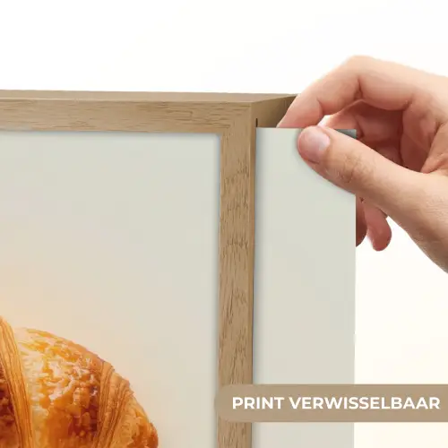 Croissant - Brood - Beige Light Box met batterij (Wandlamp) middel -USP_websiteprintNL