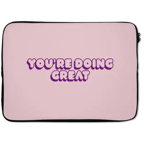 You're doing great - roze - 3D laptophoes neopreen klein -zkaufland3dotto