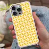 Patroon - Retro - Geel Hoesje iPhone 16 Pro Max met koord klein 804 -sfeer3