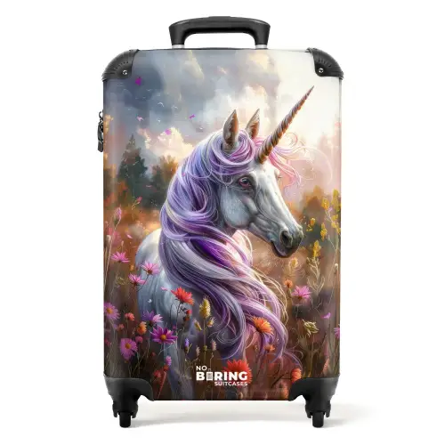 Lavendel lentehoorn NBS - Handbagage koffer - Unisex middel -productfoto_recht