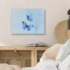 Vlinders - Sierlijk - Blauw PET vilt klein -sfeer3