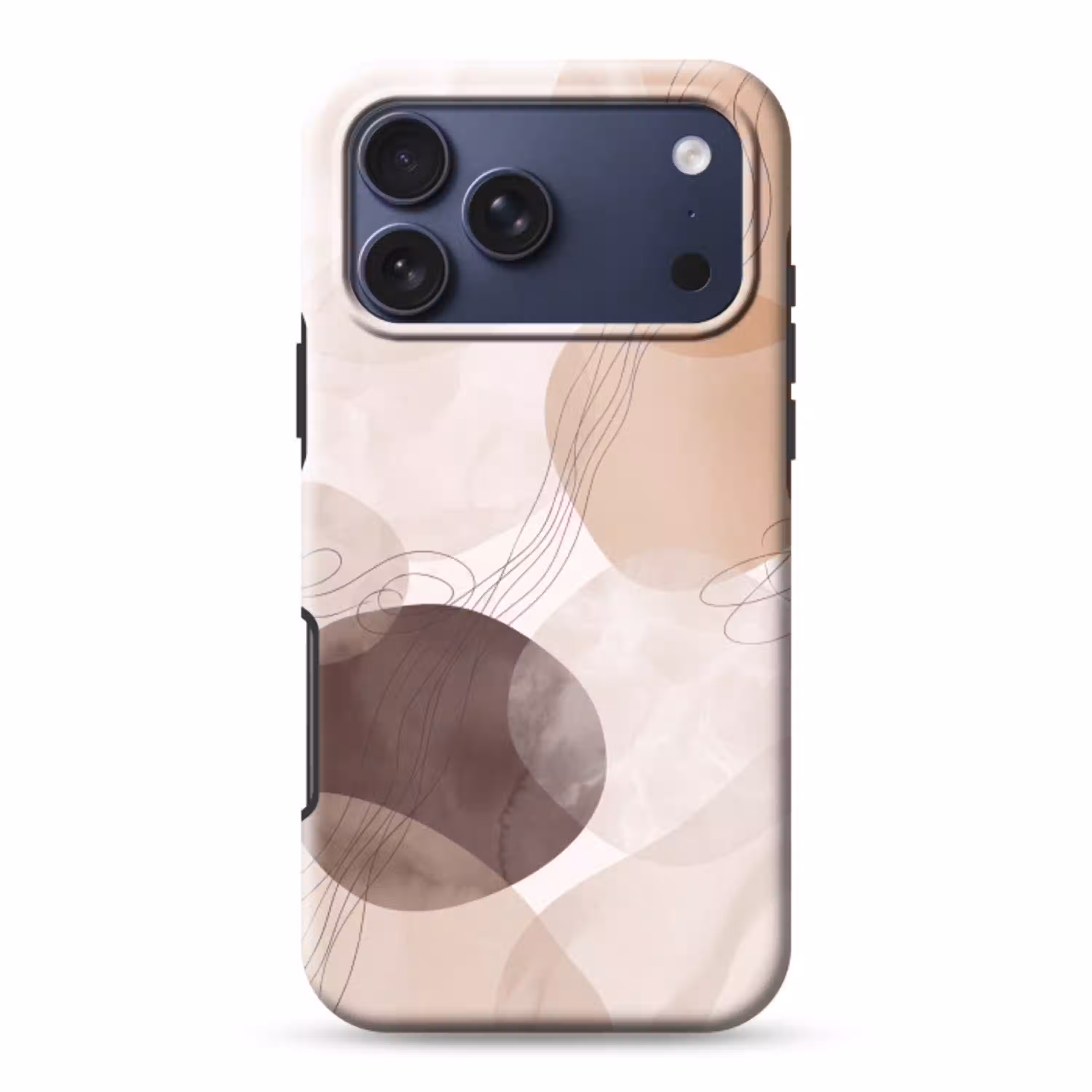 Abstractie - Beige - Modern Toughcase MagSafe Apple iPhone 17 Pro Max klein -3d