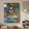 Johanna Henriette Engelen - Dubois Drahonet - Graffiti Textielframe zwart klein -sfeer2