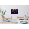 Vrouw - Paars - Druiven Muursticker klein -eettafel