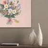 Margrieten - Boeket - Strikje - Roze PET vilt klein -sfeer6_closeup