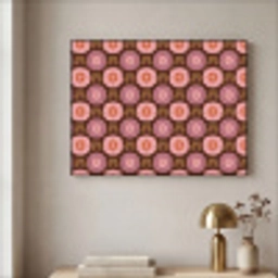 Retro - Madelief - Roze Textielframe zwart klein 947 -sfeer2