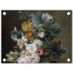 Stilleven met bloemen - Schilderij van Eelke Jelles Eelkema tuinposter los doek klein -3d