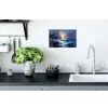 Golven - Zee - Kleurrijk - Rotsen Muursticker klein -keuken