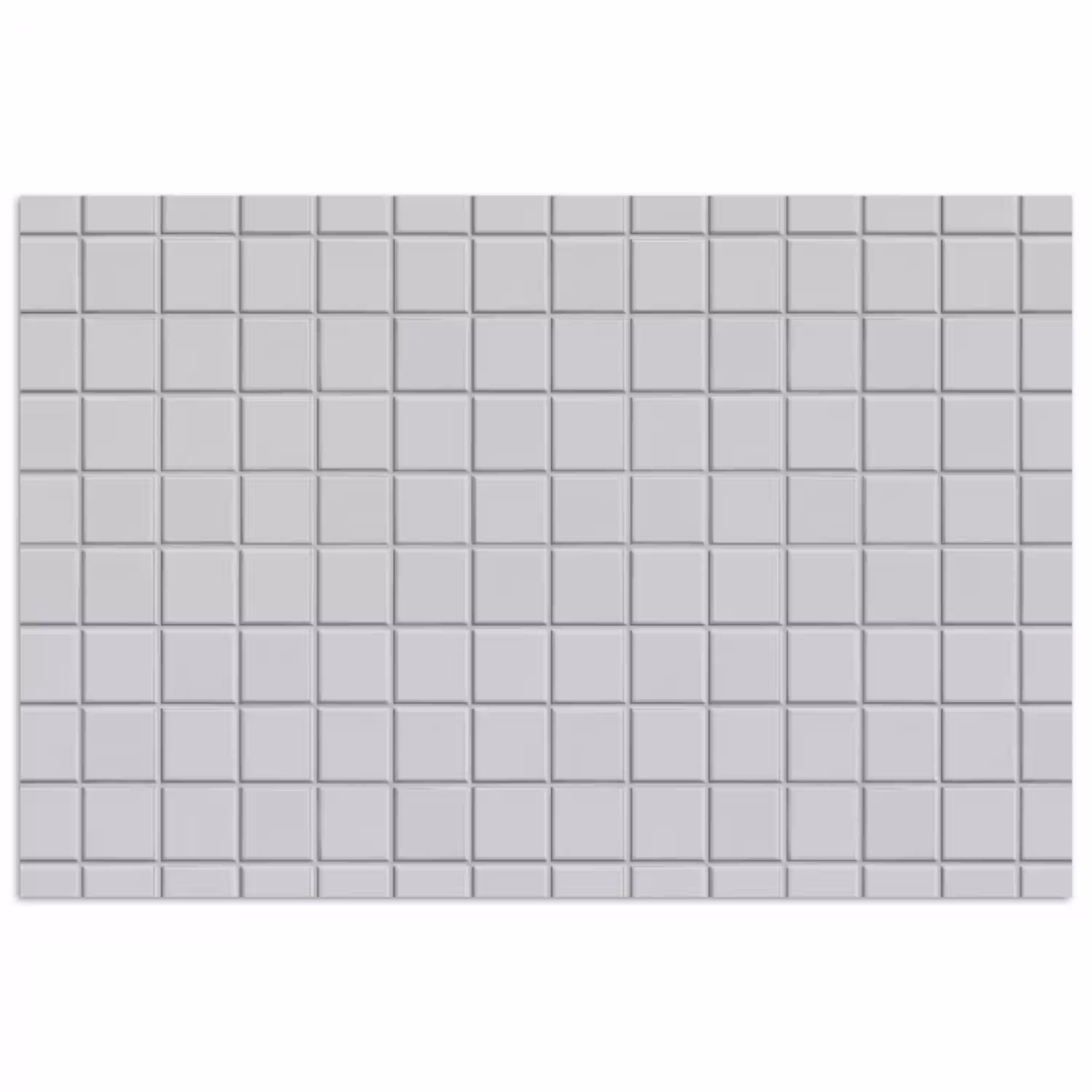 Patroon - Tegels - Licht - Grijs poster papier klein 62 -3d