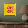 Oh ok - 3D - Geel - Roze plexiglas 5mm klein -sfeer3