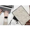 Lijnen - Waaier - Beige laptophoes neopreen klein 279 -bureau