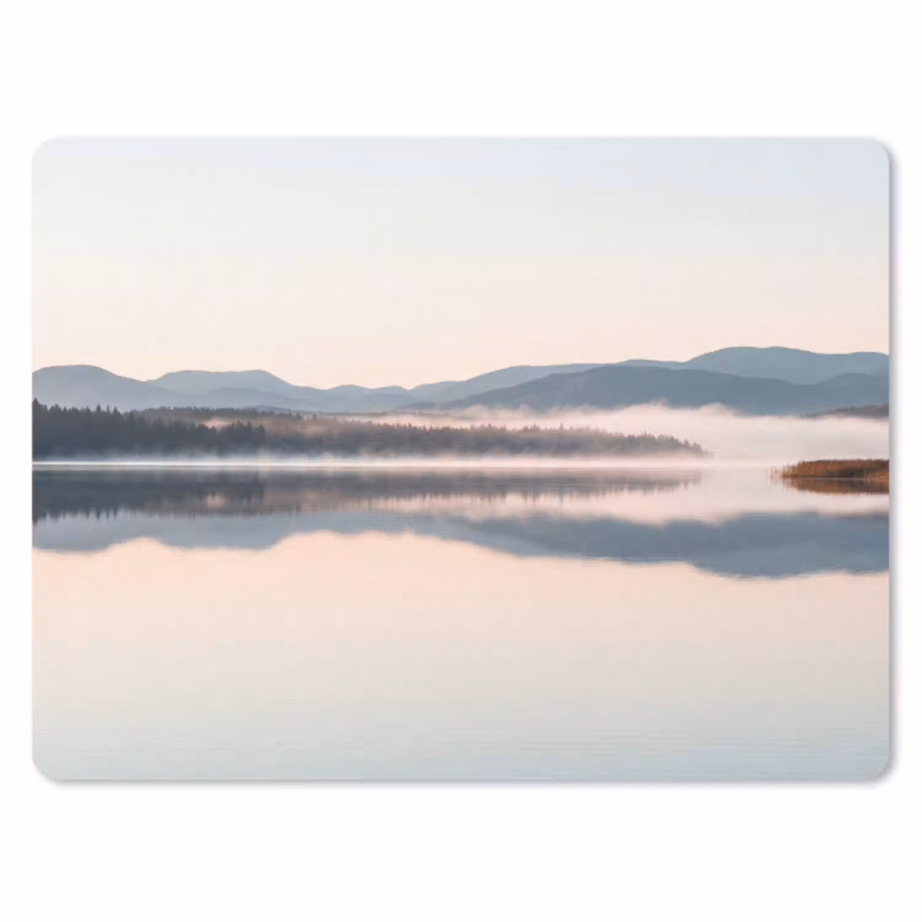 Water - Bomen - Mistlaag muismat rubber klein -3d