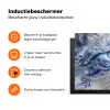 Kat - Patroon - Blauw Inductie beschermer vinyl 3mm klein -zzzzzzz-td-ups
