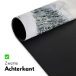 Weg - Sneeuw - Naaldbos - Winter - Avontuurlijk Muismat XXL klein -sfeer2
