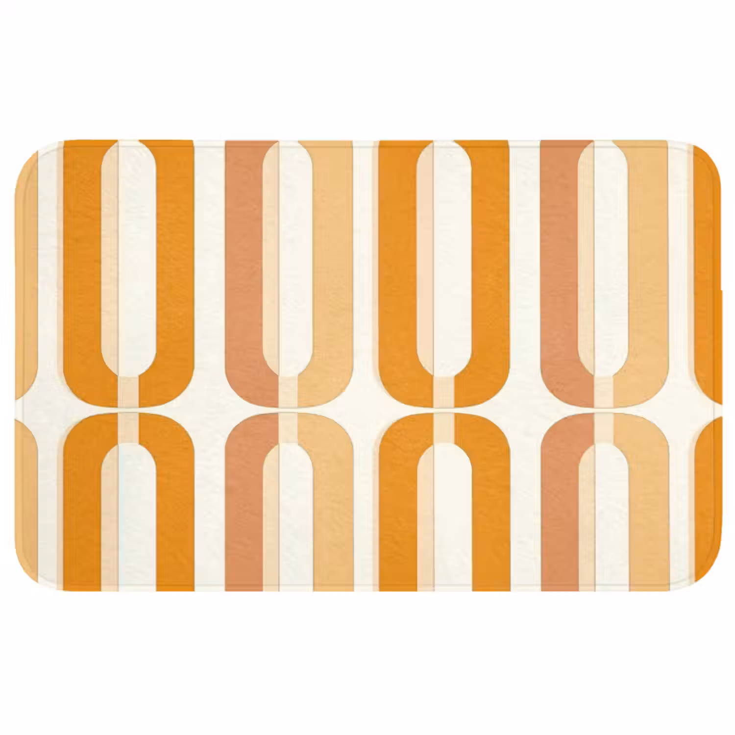 Badmat - U-vorm - Retro - Oranje