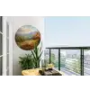 Landschap - Illustratie - Natuur Wandcirkel tuinposter met ringen klein -buiten1