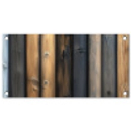 Hout - Planken - Gemengd tuinposter los doek klein -3d