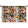Zomers - Kleurrijk - Patroon - Bloemen Wandkleed katoen klein 269 -zz3d
